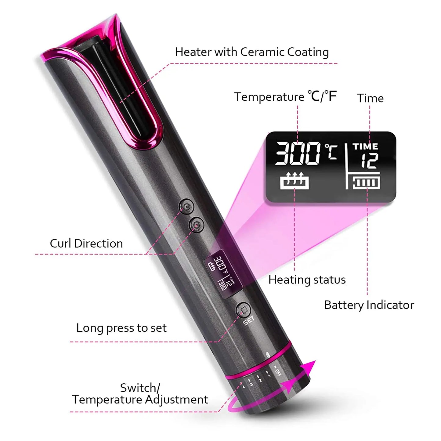 Wireless Hair Curler